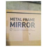 Metal frame mirror