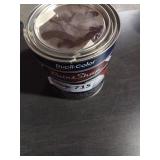 Quart of performance red paint