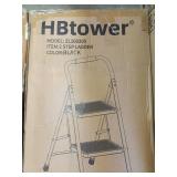 2 step ladder black
