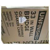 33 in wall bridge cabinet