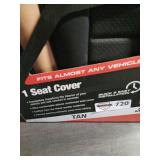 1 tan seat cover