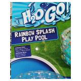 Rainbow splash play pool