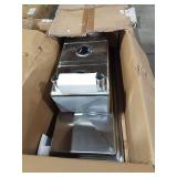 3 compartment stainless steel sink
