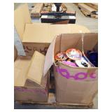 Skid of Halloween and fall decor