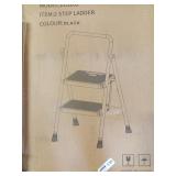 2 step ladder black