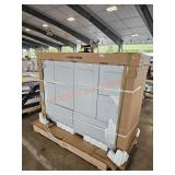 48" Bathroom Vanity (Grey with White Top)