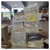 Skid of mixed size air filters