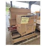 One-piece Toilet, Garden Bed, 12" Wall Cabinets(2)