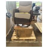 Swivel Outdoor Gliders and StandBrown, With