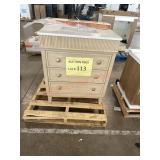 Bathroom Vanity Cabinet With Wood-Finish Base,