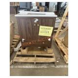 Bathroom Vanity Cabinet Wood-Finish Base, White