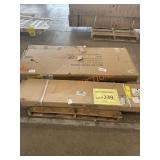 Black Metal Rack63in L x 25.6in W x 4.5ft