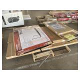 Ceiling Storage Rack, Mirror, Barn Door