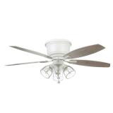 Stoneridge 52" LED Matte White Hugger Ceiling Fan
