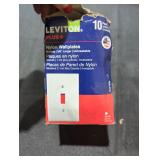 1-Gang White Midway Toggle Nylon Wall Plate, 10PK