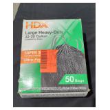 33-39-Gal. Black Heavy Duty Drawstring Trash Bags