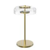 Atmosphere 16.5 in. LED Clear Hooded Shade Bronze