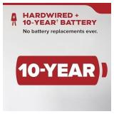 10-Year Hardwired Interconnected Smoke Detector wi