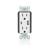 Leviton 3018874 15A 125V Decora Type AC Duplex Whi