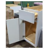 White Cabinet 35" x 14 1/2", Drawer & Door