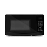 [0.7 Cubic Feet Countertop Microwave in Black Glas