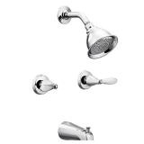 Moen Adler 2-Handle Chrome Tub and Shower Faucet