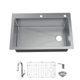 Glacier Bay 33" Stainless Steel Sink