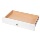 4 in. H X 24 in. W White Wood Drawer