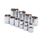 38 in. Drive Standard SAE Socket Set (10-Piece)