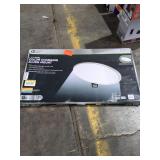 32 in. W Oval Black Plus Nickel Trim Ring Integrat