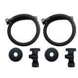 20 in. Matte Black Faucet Installation Kit