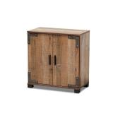 Baxton Studio Cyrille Shoe Storage Cabinet, Brown