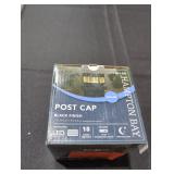 10 Lumen Black LED Outdoor Solar 4x4 Deck Post Cap