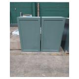 (2) 21" Wall Cabinet - Green
