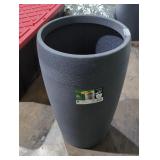 Vigoro 17" 7Gal Dark Gray Planter
