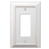Amerelle Savannah White 1 Gang Wood Decorator Wall
