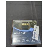 10 Lumen Black LED Outdoor Solar 4x4 Deck Post Cap