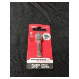 Milwaukee Shockwave Square 38 in. X 2 in. L Socket