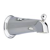 Decorative Metal Diverter Tub Spout in Chrome