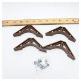 (4-Pk) Hampton Bay Cabinet Corner Braces Molded Pl