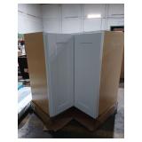 Corner Base Cabinet W Lazy Susan - White