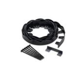 20 Ft. X 2.25 in. Black Scalloped Polyethylene No-