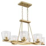 Tamassee Collection 6-Light Brushed Gold Updated T