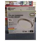 12 in. Light Brushed Nickel and Oil-Rubbed Bronze