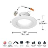 Halo RGB 56 in. W LED Recessed Downlight 8 W