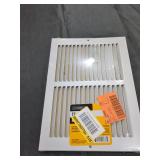 12 in. X 8 in. Steel Return Air Grille in White