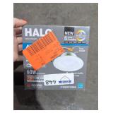 Halo White 3.8 in. W Plastic LED  Recessed Light