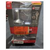 Kwikset SmartKey Tustin Satin  Entry Door Knob