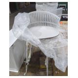 (2) Gray/Black Bar Stools