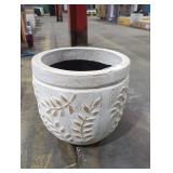 Blue Orange Pottery, 13 1/2"x13 1/2", Handmade Pot